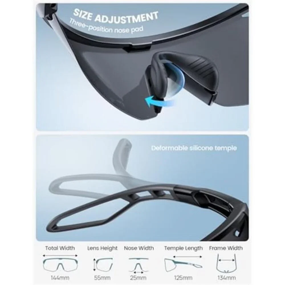 24g Polarized Sports Sunglasses for Men Women UV400 Protection Sun